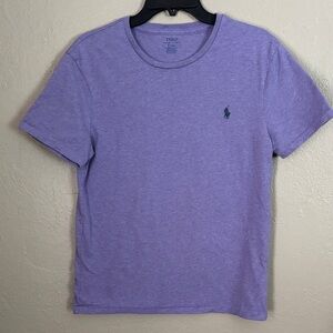 Polo Ralph Lauren Jersey Crewneck T-Shirt Mens Medium Purple Custom Slim Fit